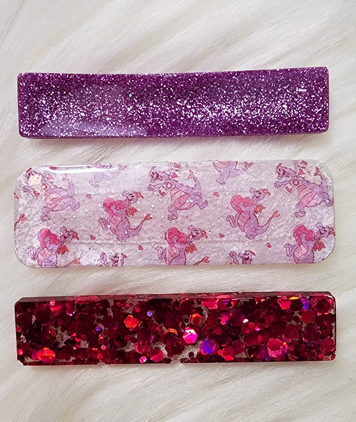 Purple Dragon Hair Clips