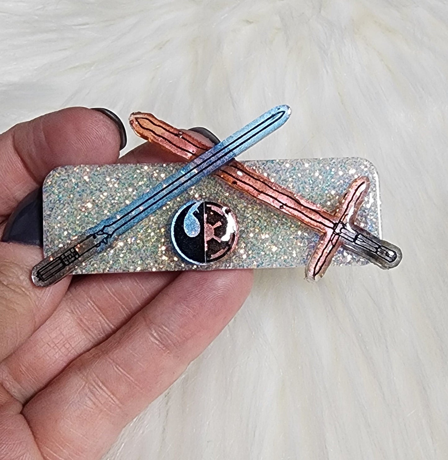 Light vs. Dark Lightsaber Hair Clip