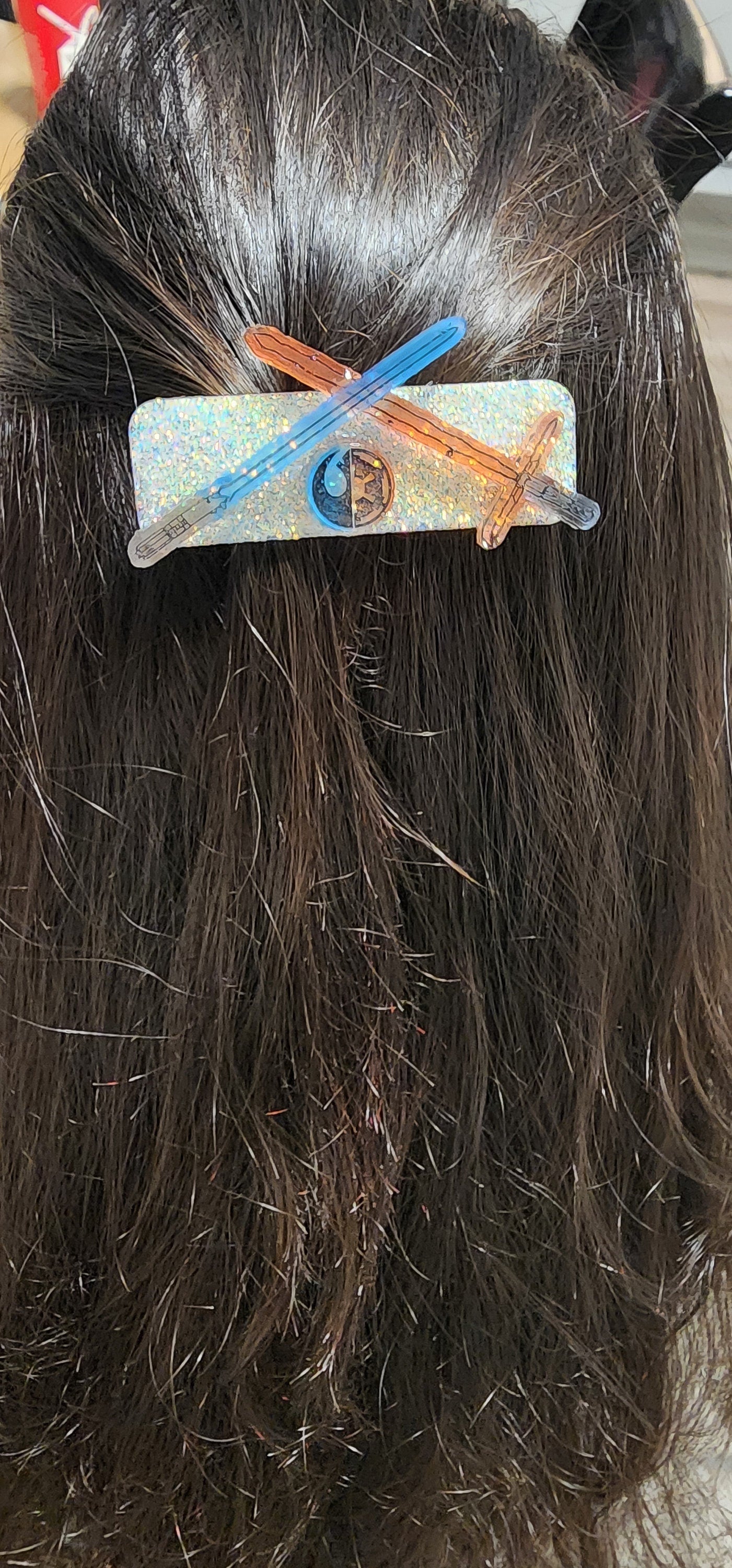 Light vs. Dark Lightsaber Hair Clip