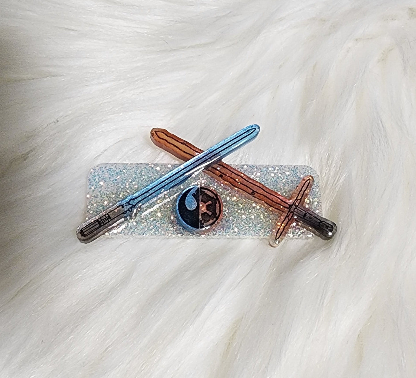 Light vs. Dark Lightsaber Hair Clip