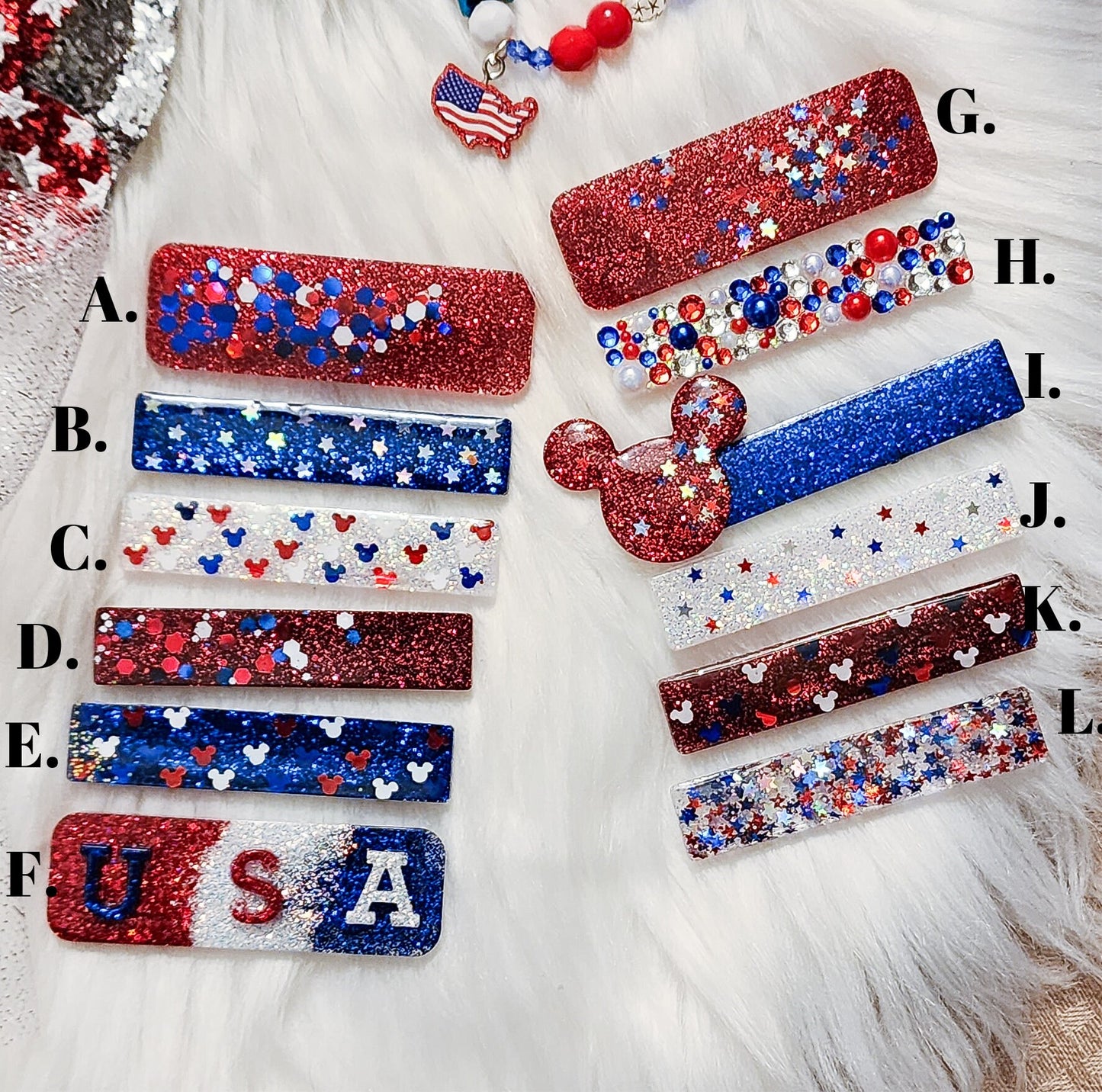 Red White and Blue Clips - 4th of July Clips