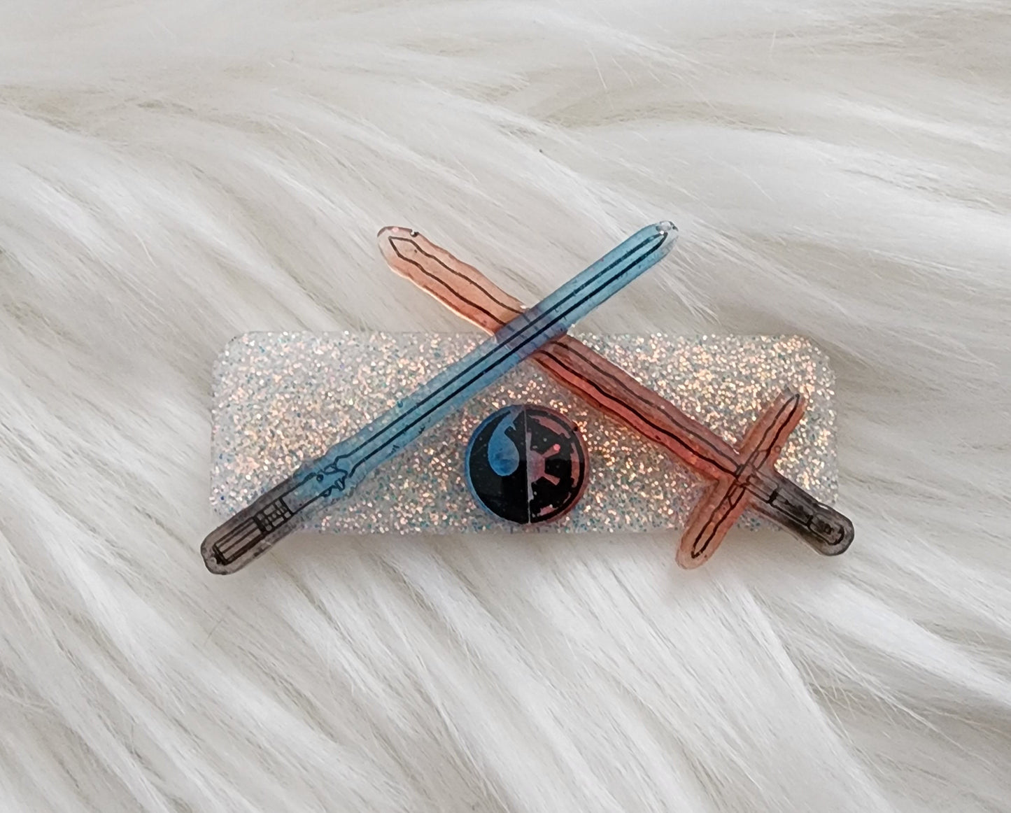 Light vs. Dark Lightsaber Hair Clip