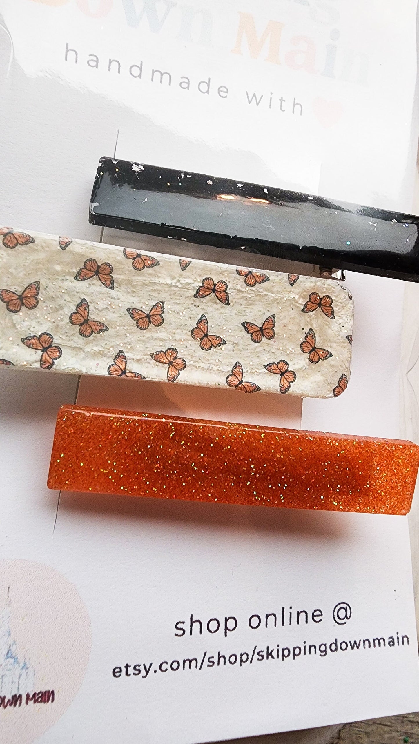 Monarch Butterfly Clip Set