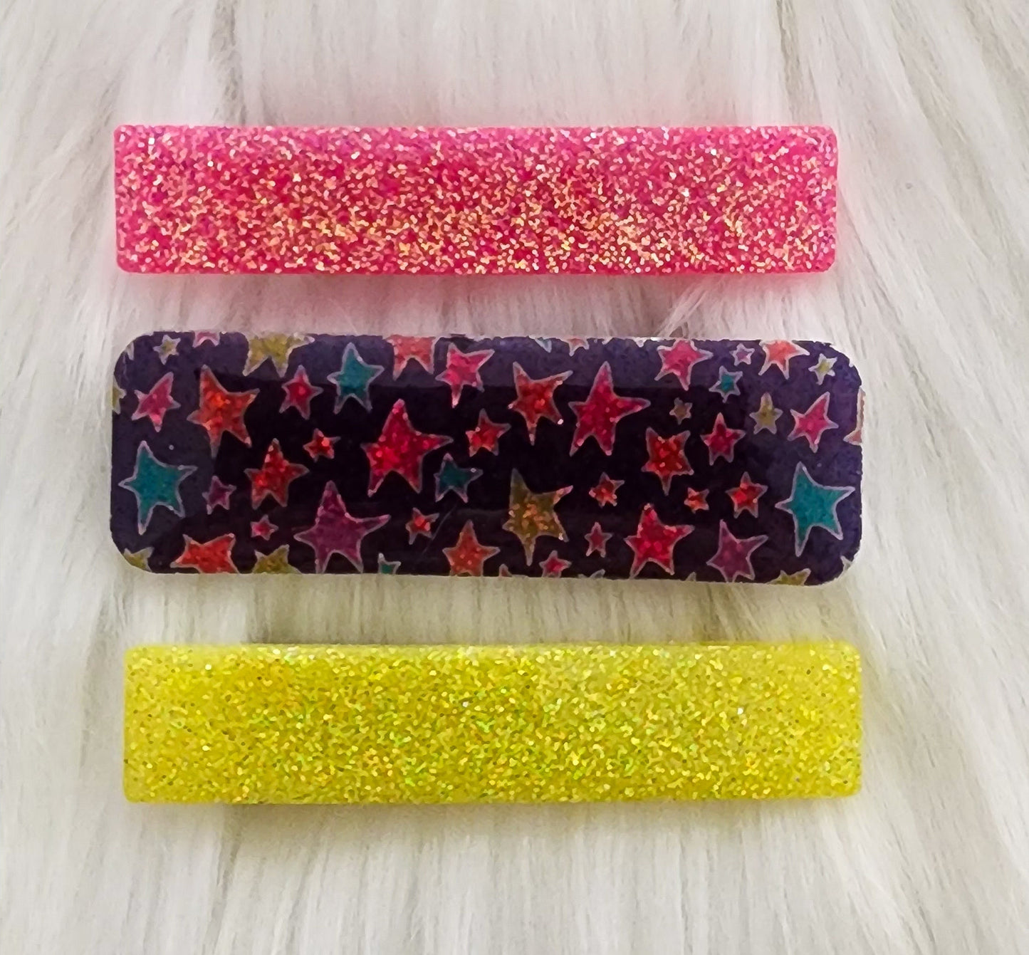 Neon Stars Clip Set