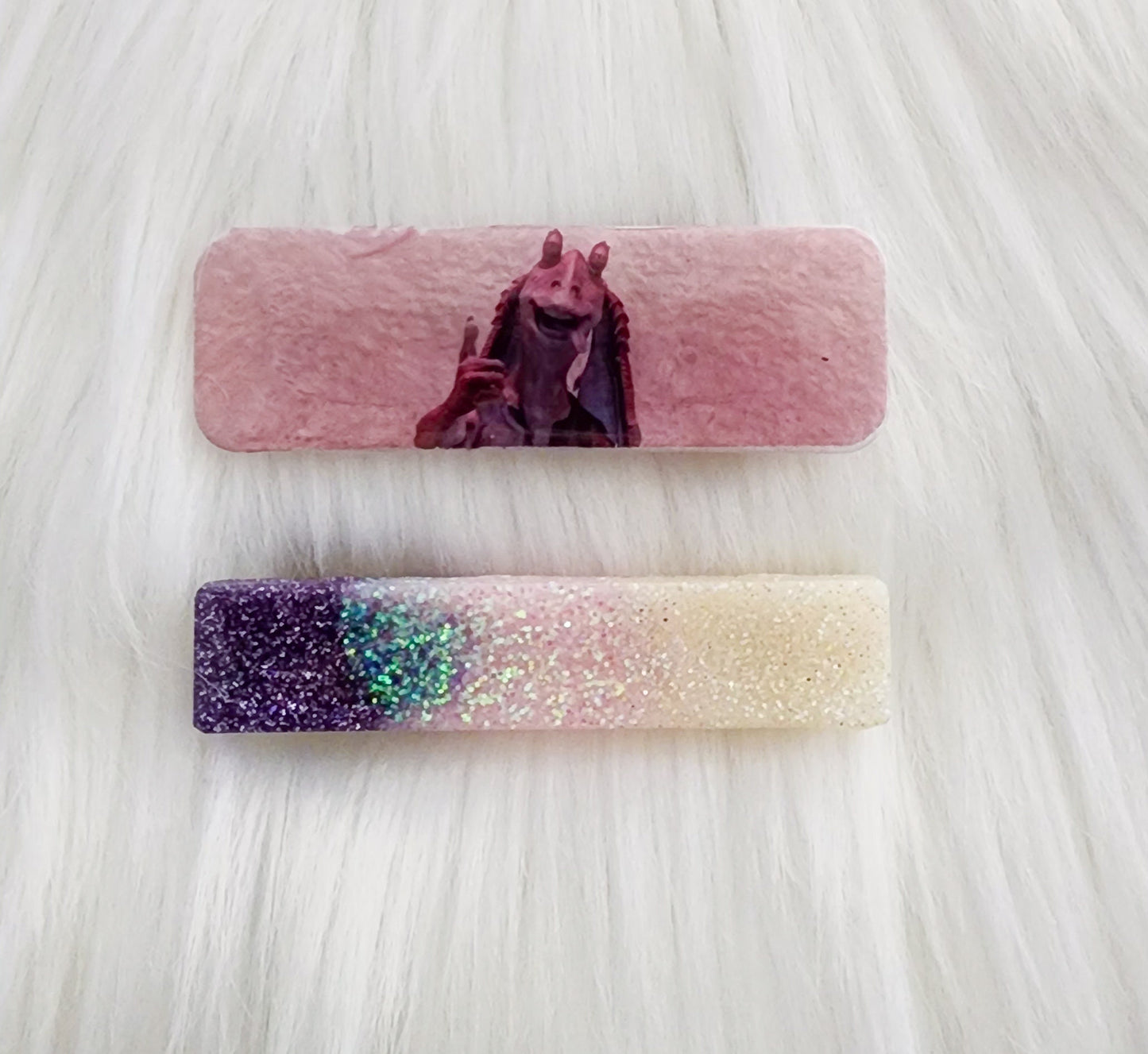 Jar Jar Binks / The Lake Dress Inspired Hair Clips
