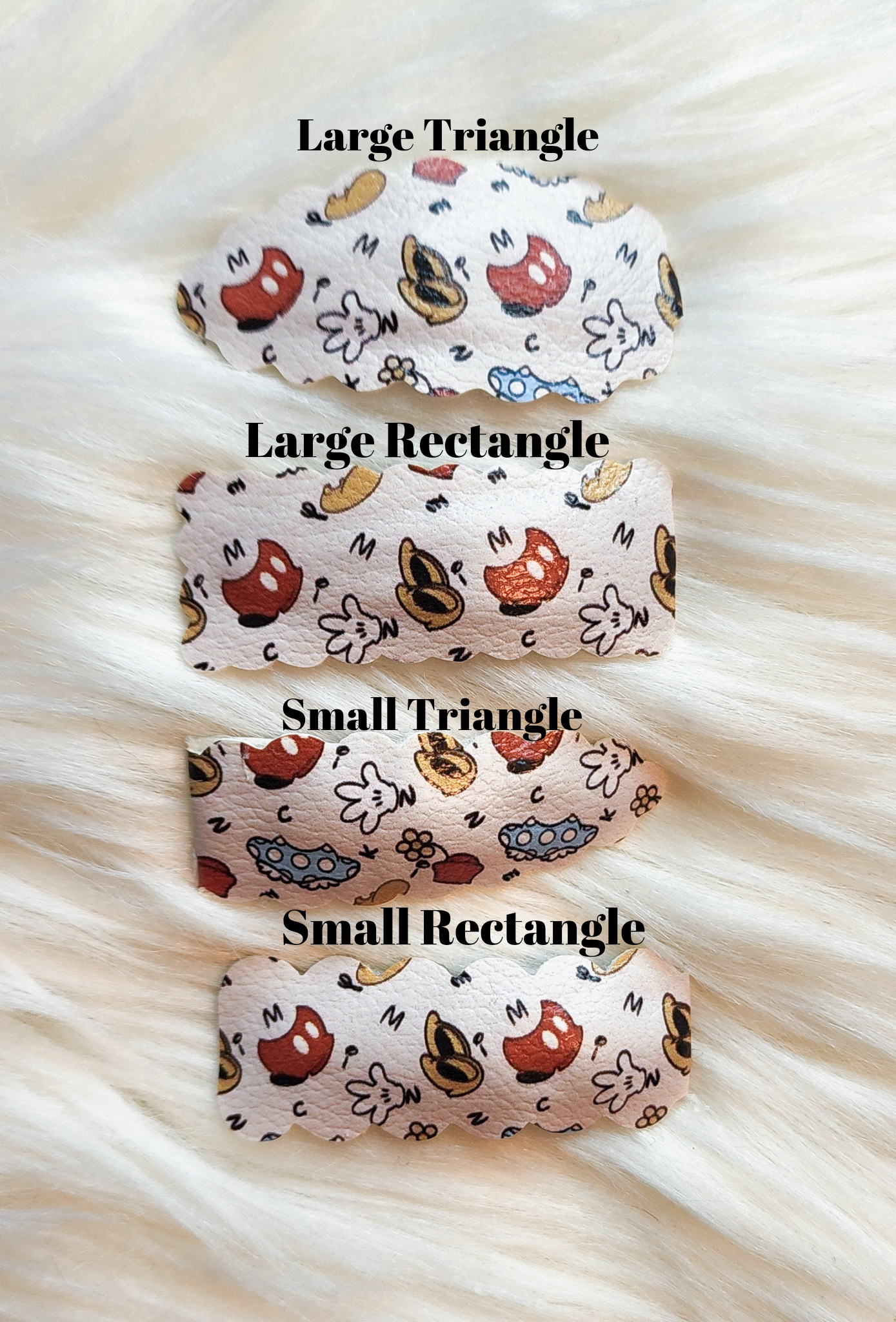 Checkered Mouse Snap Clips