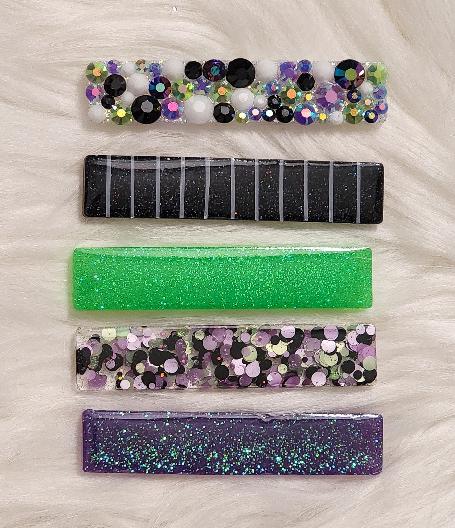 Beetlejuice Inspired Hair Clips (Set or Individual)