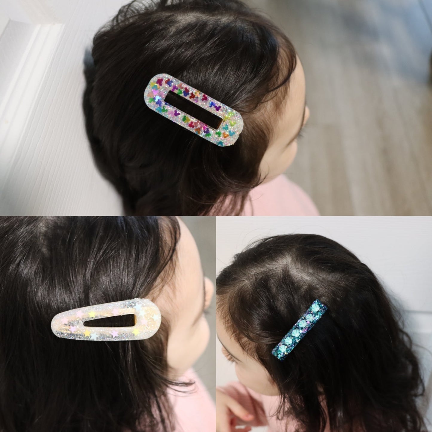 Silver Holographic Mouse Clip