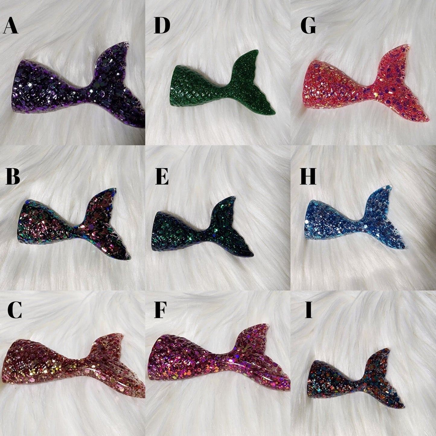 Mermaid Tail Hairclip - Choose Your Color