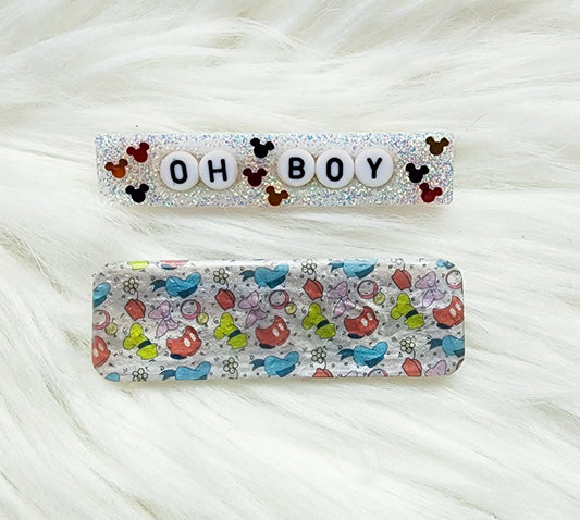 Oh Boy, Friends Hair Clips (individual or set)