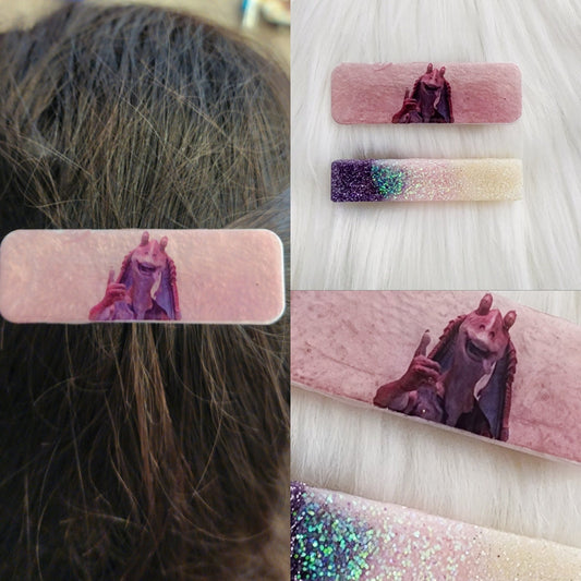 Jar Jar Binks / The Lake Dress Inspired Hair Clips