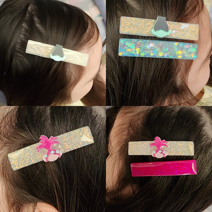 Trolls Inspired Hair Clips