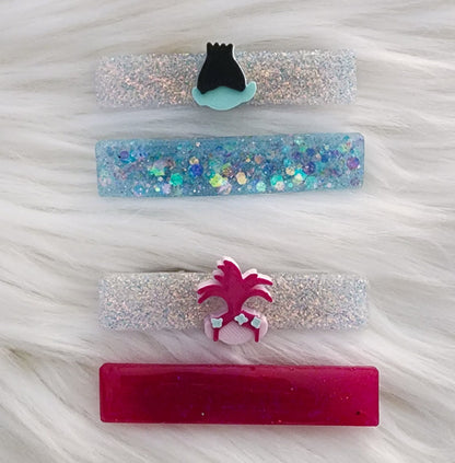 Trolls Inspired Hair Clips