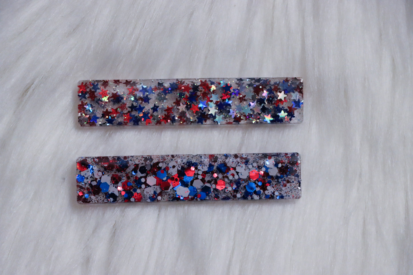 Sparkle Patriotic Clips (Set or Individual)