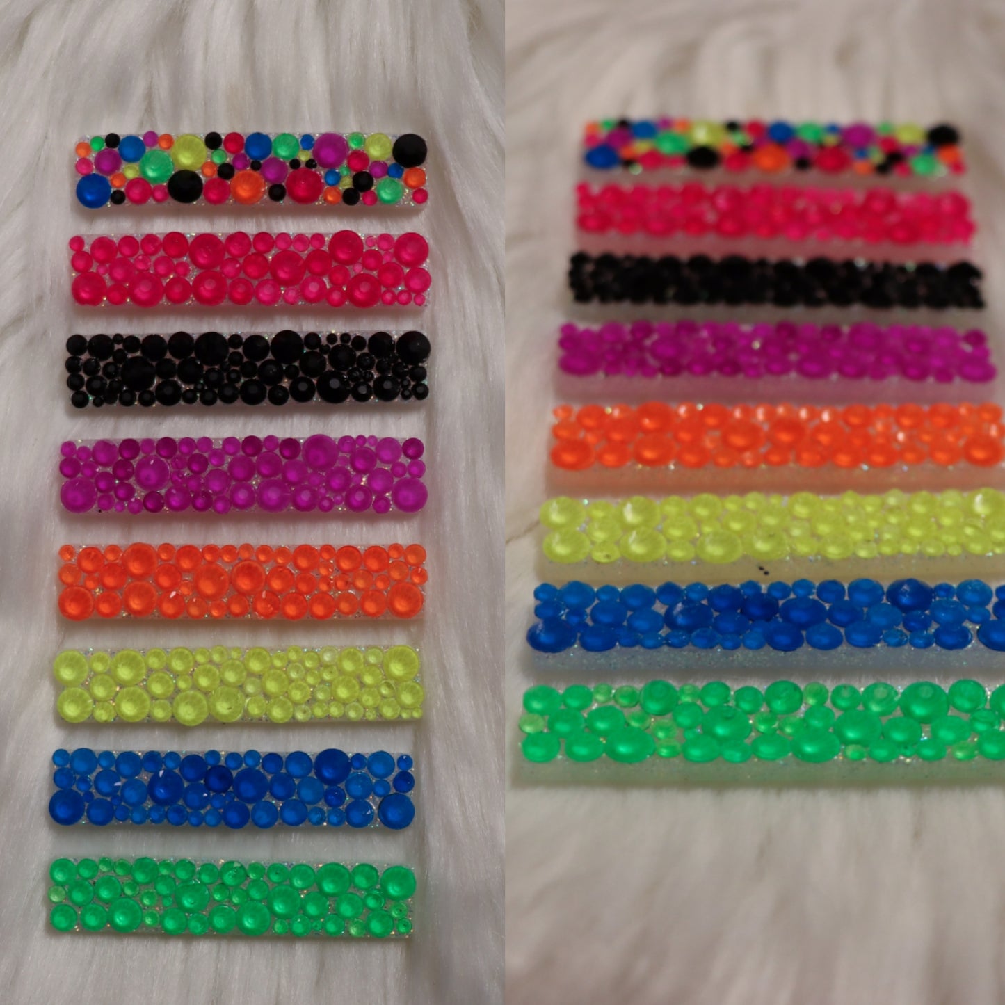 Neon Rinestone Clips  (Set or Individual)